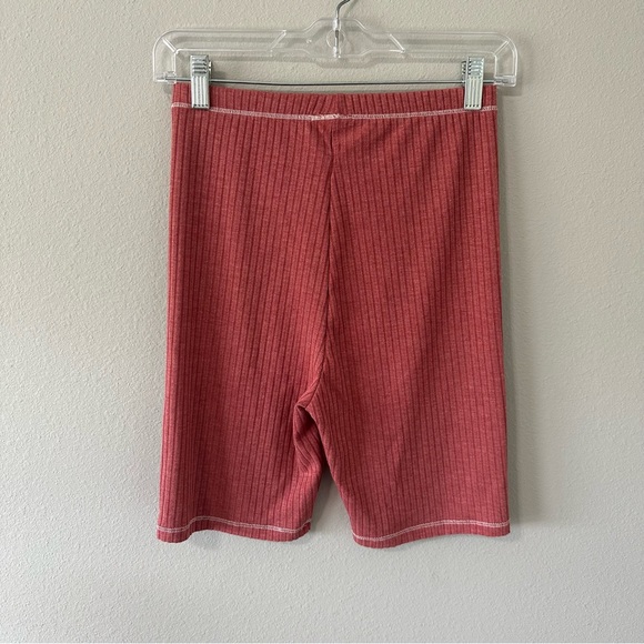 NWT Intimately Free People Auburn Ribbed Knit Biker Shorts Stretchy Lounge Soft - Picture 9 of 13